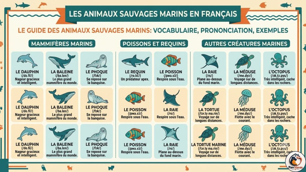 Wild Animals in French