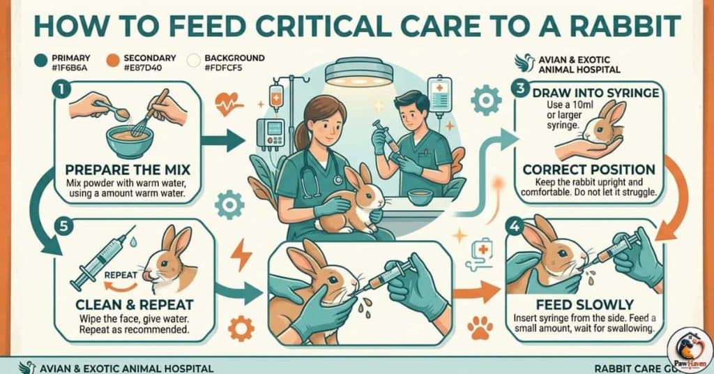 How to Feed Critical Care to a Rabbit
